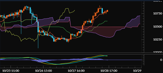 【ライトコイン（LTC/JPY）60分足分析《一目均衡表・MACD》】