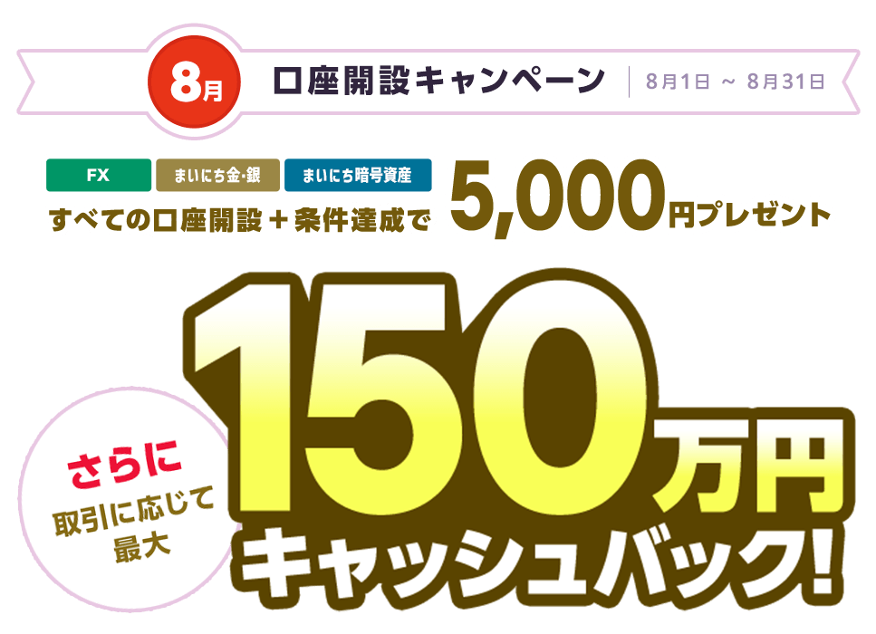 口座開設キャンペーン(2024年8月)