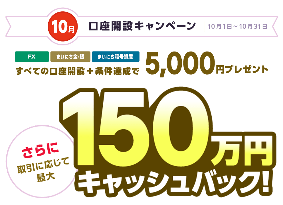 口座開設キャンペーン(2024年10月)