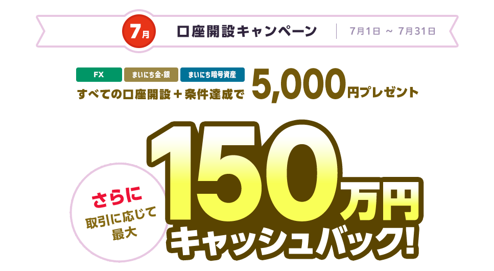 口座開設キャンペーン(2024年7月)